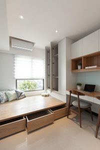 Desain apartemen studio Perabot apartmen